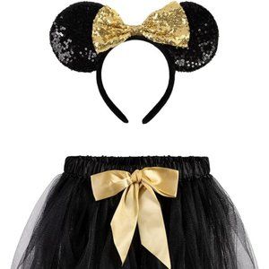 Mouse Bat or Cat, Tutu and Head Band Kids Dance / Dress-up set